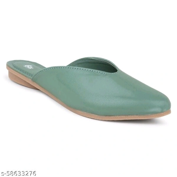 Elegant Formal Mules - Teal -  