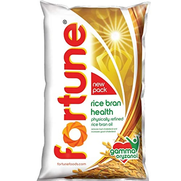 Fortune Rice Bran Oil - 1 L - Pouch