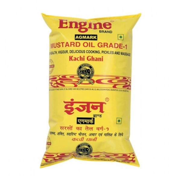 Engine  Kachi Ghani Mustard Oil - 1 L - Pouch