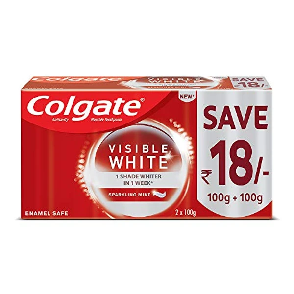 Colgate Visible White Teeth Whitening Toothpaste - 200 g