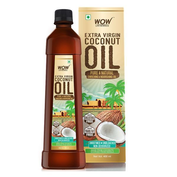 Wow Skin Science Extra Virgin Coconut Oil - Pure & Natural, Enriching & Nourishing Oil   - 400ml