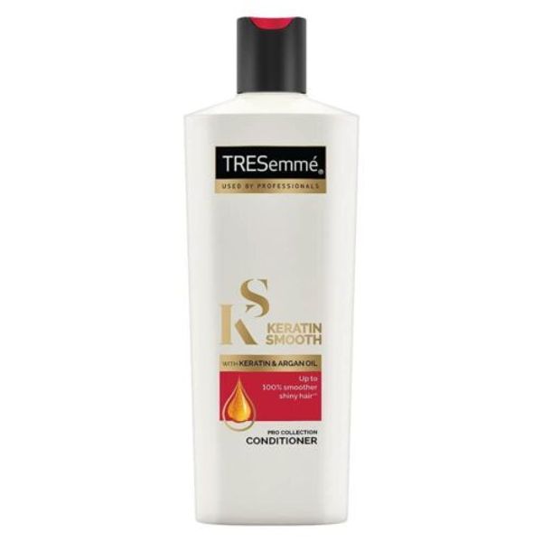 Tresemme Keratin Smooth Pro Collection Conditioner With Keratin & Argan Oil, Lower Sulphate Formula Upto 100% Smoother Shiny Hair  - 80ml