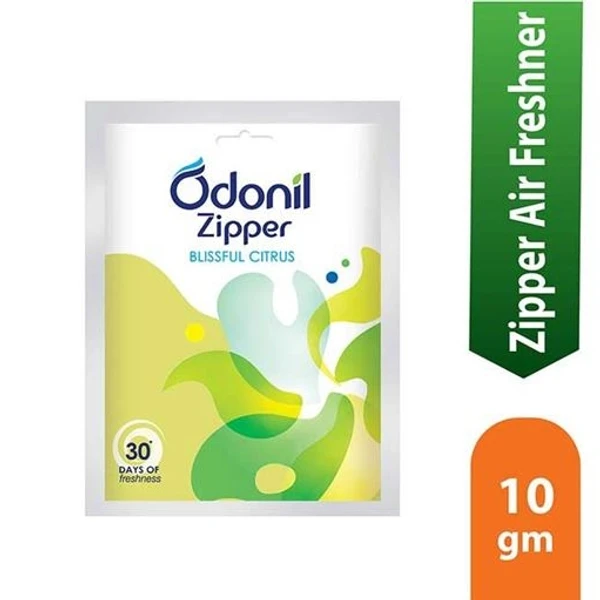 Odonil Air Freshener- Zipper, Blissful Citrus - 10g