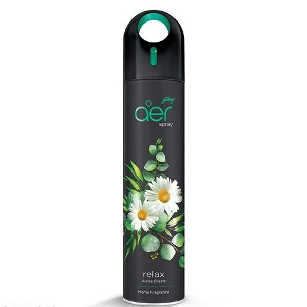 Godrej Aer Air Freshener Spray- Relax, Home Fragrance - 240ml