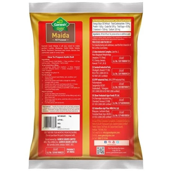 Gnesh Gold Maida, all Purpose - 1kg