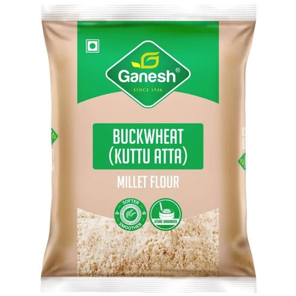 Ganesh Buckwheat/Kuttu Atta- Millet Flour, High In Fibre - 200g