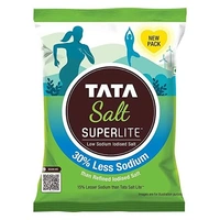 TATA  Salt, Superlite- Low Sodium Lodised Salt, 30% less Sodium  - 1kg