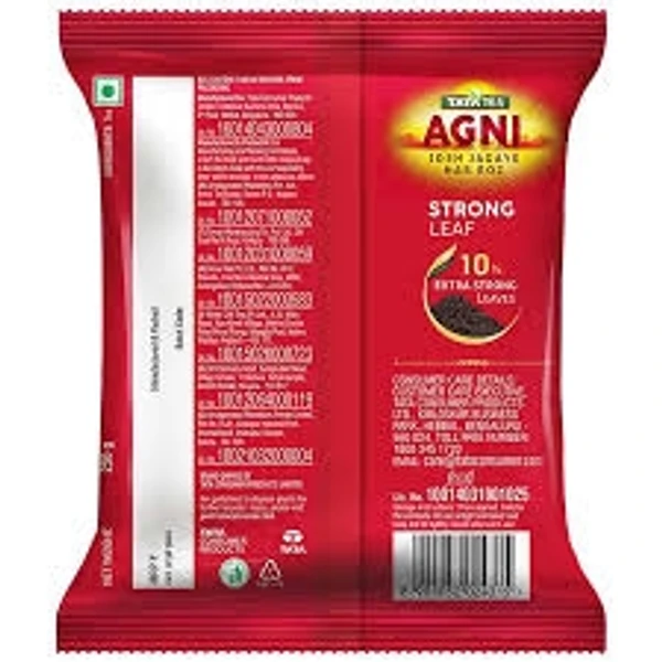 Tata Tea Agni- Strong Leaf, 10% Extra Strong Leaf - 100g