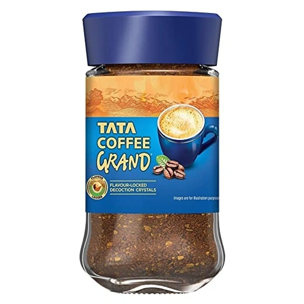 Tata Coffee Grand - Flavour Locked Decoction Crystals - 50g - Jar