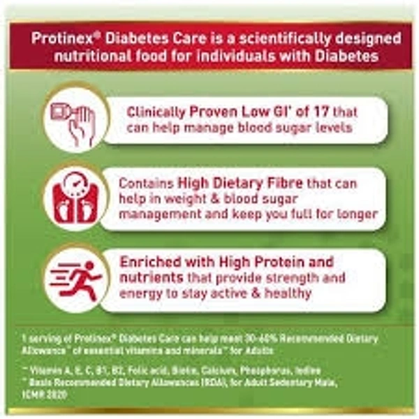 Protinex Vanilla Flavour - Diabetes Care With Vital Nutrients To Help Manage Blood Sugar, Weight, Strength - 400g