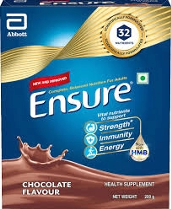 Ensure Health Supplements- Chocolate  Flavour, Complete Balanced Nutrition For Adults - 400g