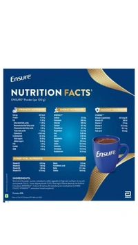 Ensure Health Supplements- Chocolate  Flavour, Complete Balanced Nutrition For Adults - 400g