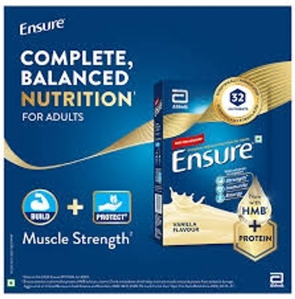 Ensure Health Supplements- Vanilla Flavour, Complete Balanced Nutrition For Adults - 400g