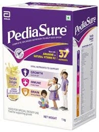 Pediasure Complete Balanced Nutrition To Help Kids Grow, Now With Arginine & Natural Vitamin K2, 37 Nutrients, Vanilla Delight - 750g - Carton
