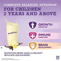 Pediasure Complete Balanced Nutrition To Help Kids Grow, Now With Arginine & Natural Vitamin K2, 37 Nutrients, Vanilla Delight - 750g - Carton