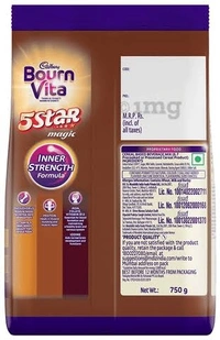 Bournvita Cadbury - Chocolate Health Drinks , 5 Star Magic - 750g -pouch