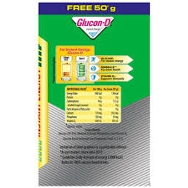 Glucon-D Instant Energy- Regular - 200g (Get 50g Free)