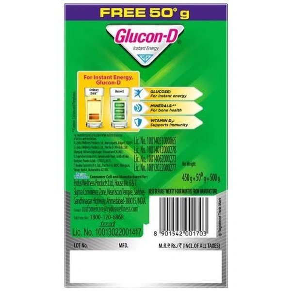 Glucon-D Instant Energy- Regular - 200g (Get 50g Free)