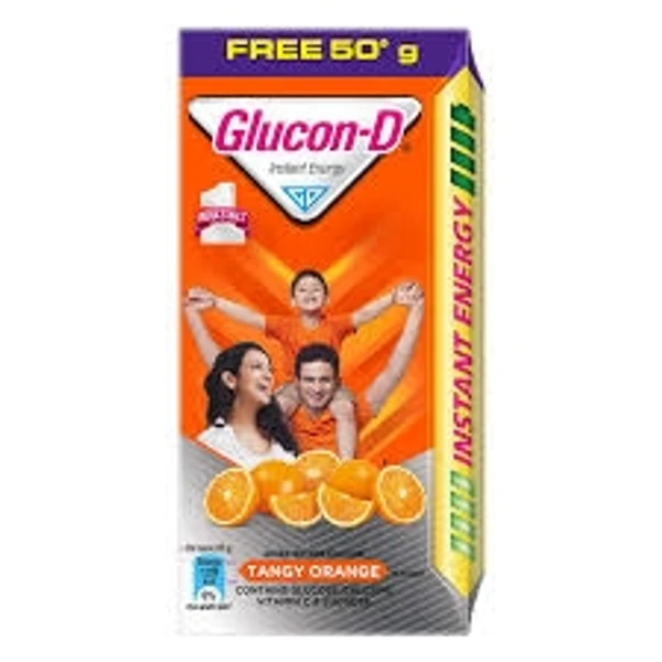 Glucon-D Instant Energy- Tangy Orange - 75g- (Get 50g Free )