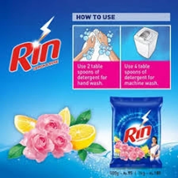 Rin Detergent Powder- Bright Like New  - 500g