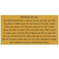 Sunrise Pure Biriyani Masala Powder - 25g