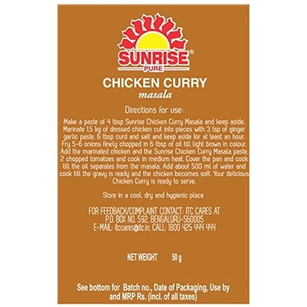 Sunrise Pure Chicken Curry Masala - 50g