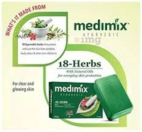 Medimix Ayurvedic Bathing Soap With 18 Herbs - Effective For Skin Problems - 75g