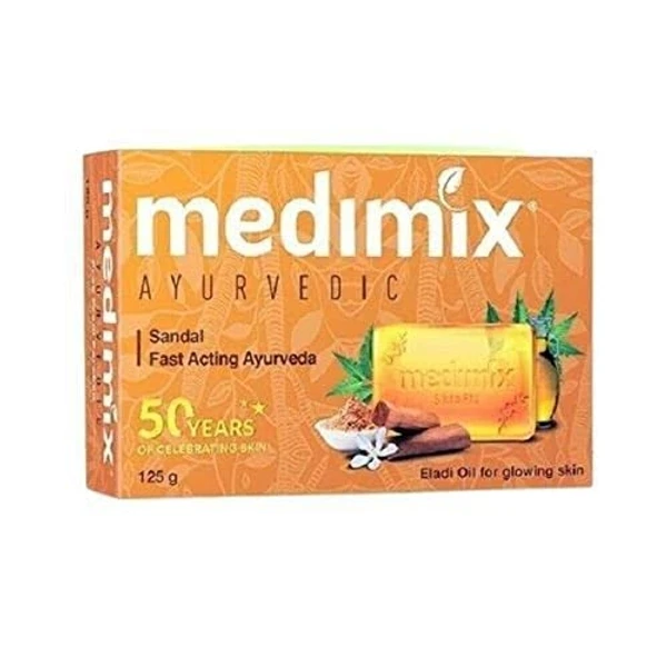 Medimix Ayurvedic Bathing Soap With Eladi Oil - Nature Glow, Clear & Glowing Skin - 125g - Buy 4 Get 1free