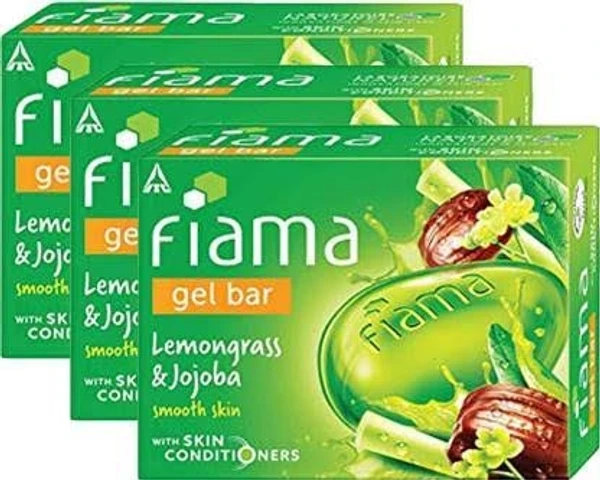 Fiama Gelbar Lemongrass And Jojoba Gelber, Smooth Skin - With Skin Conditioners - 125g