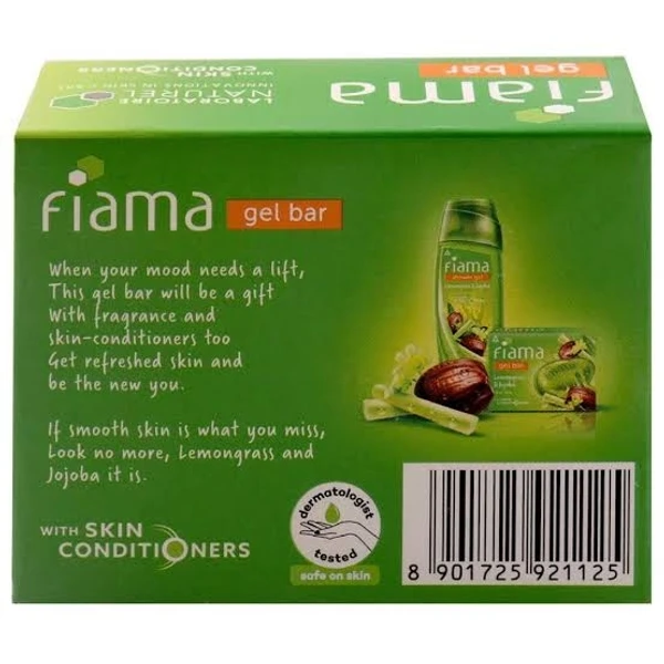 Fiama Gelbar Lemongrass And Jojoba Gelber, Smooth Skin - With Skin Conditioners - 125g