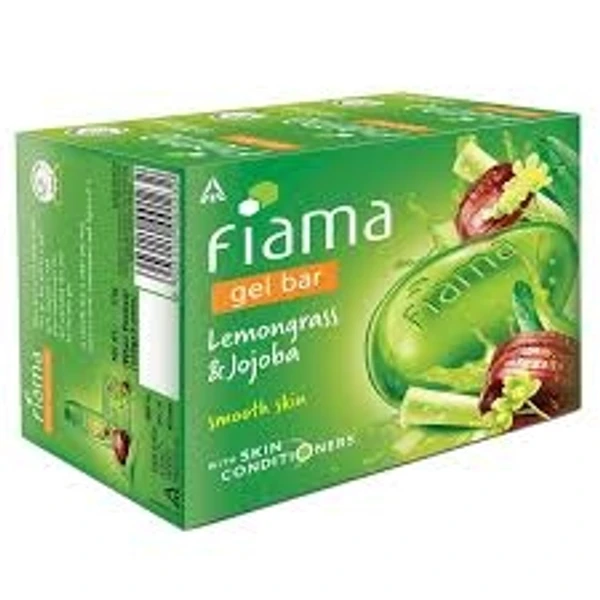 Fiama Gelbar Lemongrass And Jojoba Gelber, Smooth Skin - With Skin Conditioners - 125g