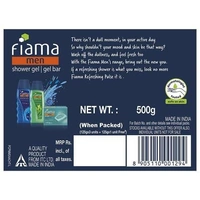 Fiama Men Gel Bar - Refreshing Pulse Sea Minerals, With Skin Conditioners  - 125g( Buy 3 Get 1 Free)