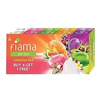 Fiama Gel Bar, Celebration Pack - Buy 4 & Get 1 Free  - 125g