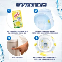 Harpic Hygienic Toilet Cleaner- Rim Block, Citrus - 26g