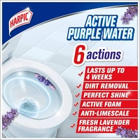 Harpic Hygienic Toilet Cleaner- Rim Block, Lavender - 26g