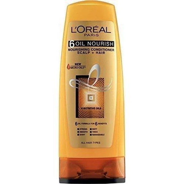 Loreal Paris 6 Oil Nourish Conditioner - Scalp + Hair, Dry & Dull Hair  - 65ml