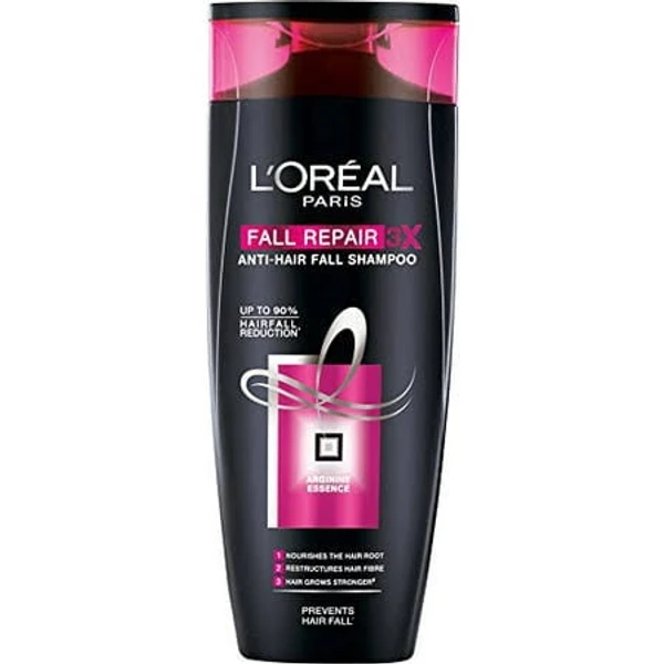 Loreal Paris Fall Resist 3X Anti Hair Fall Shampoo, Prevents Hair Fall, Upto 90% Hair Fall Reduction - 75ml