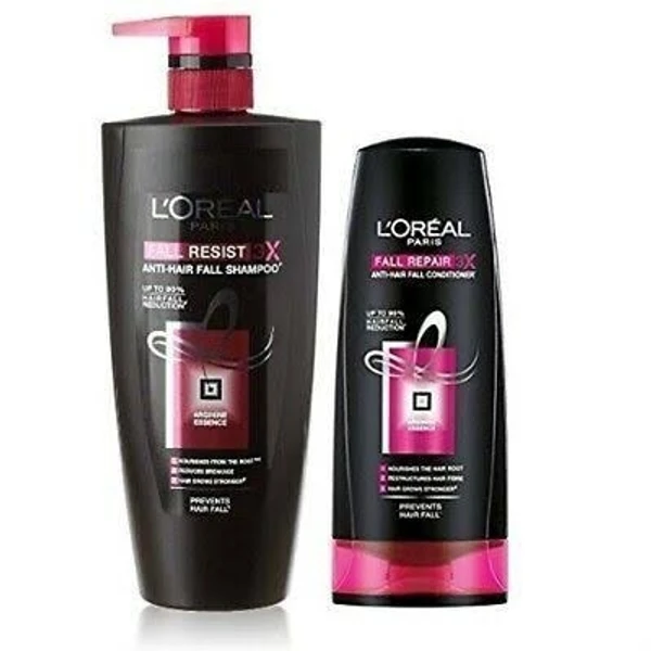 Loreal Paris Fall Resist 3X Anti Hair Fall Shampoo, Prevents Hair Fall, Upto 90% Hair Fall Reduction - 75ml