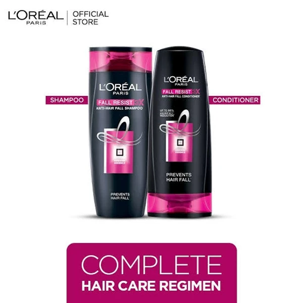 Loreal Paris Fall Resist 3X Anti Hair Fall Conditioner, Prevents Hair Fall, Upto 90% Hair Fall Reduction - 192.5ml