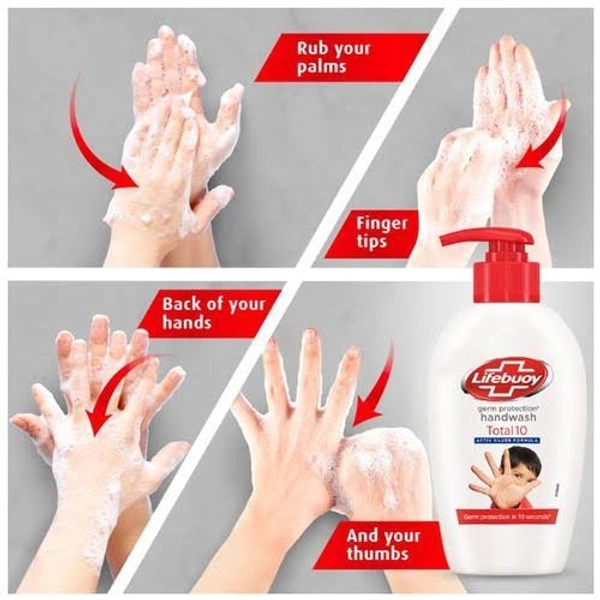 Lifebuoy Total - 100% Stronger Germ Protection, Silver Shield Protection, Silver Shield Formula - 125g (Pack Of 8)