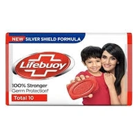 Lifebuoy Total - 100% Stronger Germ Protection, Silver Shield Protection, Silver Shield Formula - 125g