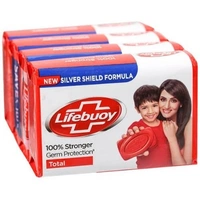 Lifebuoy Total - 100% Stronger Germ Protection, Silver Shield Protection, Silver Shield Formula - 125g