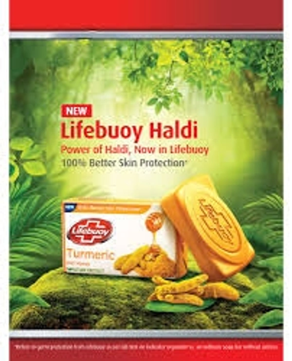 Lifebuoy Turmeric And Honey - Nature Protect , 100% Better Skin Protection - 100g- Pack Of 4