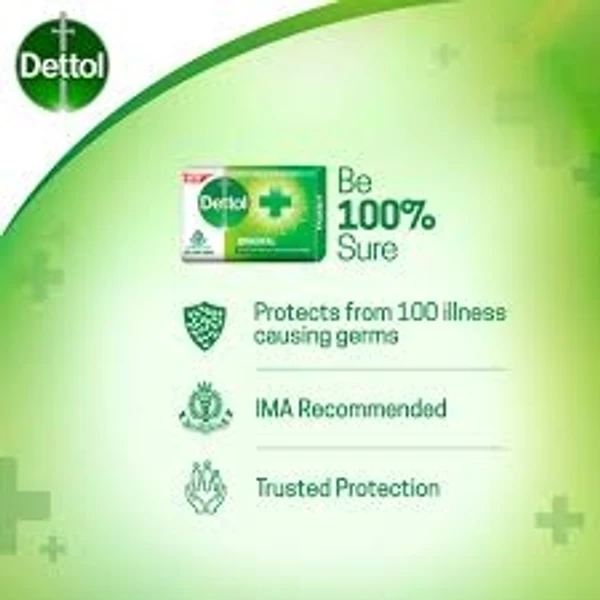 Dettol Original , Protection From 100 Causing Germs   - 75g
