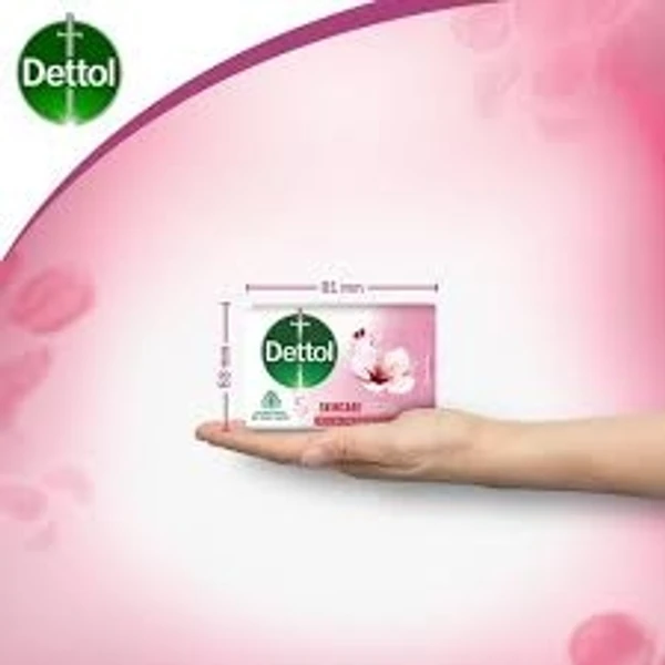 Dettol Bathing Bar Soap, Skin Care With Pure Glycerine, Protection From Skin Infection Causing Germ - 75g - Buy 3 Get 1 Free