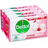 Dettol Bathing Bar Soap, Skin Care With Pure Glycerine, Protection From Skin Infection Causing Germ - 125g