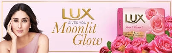 Lux Rose & Vitamin E, 7 Beauty Ingredients - Soft Glowing Skin - 150g