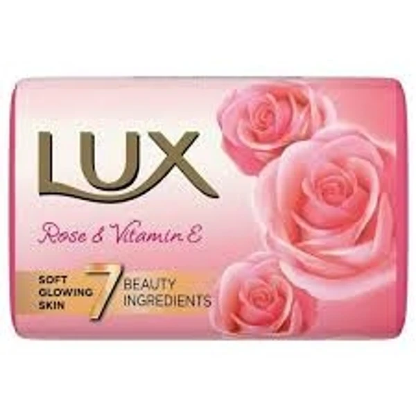 Lux Rose & Vitamin E, 7 Beauty Ingredients - Soft Glowing Skin - 150g -(Pack Of 3)