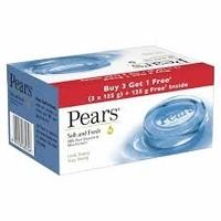 Pears Soft & Fresh, 98% Pure Glycerin & Mint Extracts , Look Young - Stay Young - 75g