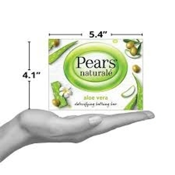 Pears Naturale Aloe Vera, Detoxifying Bathing Bar - 125g (Pack Of 3)